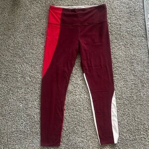 Athleta Colorblock Leggings - Size M